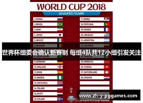 世界杯组委会确认新赛制 每组4队共12小组引发关注